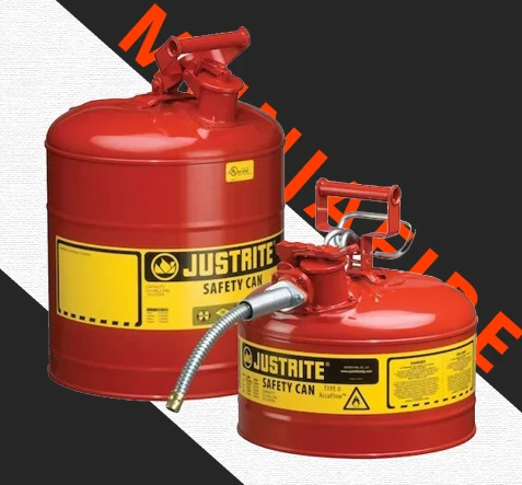 SAFETY CONTAINMENT SYSTEM JUSTRITE Type I Safety Cans 1 b