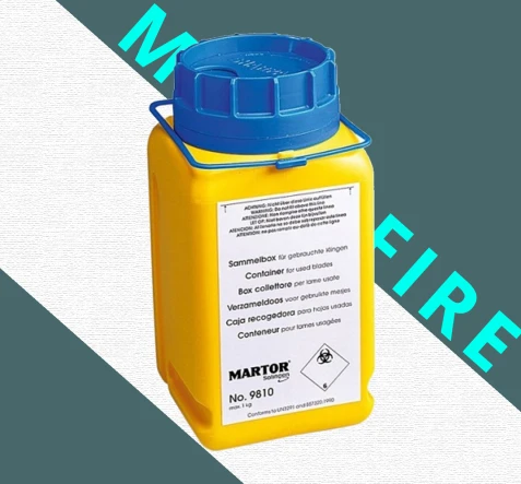 SAFETY CUTTER Martor® Used Blade Container No. 9810 1 b